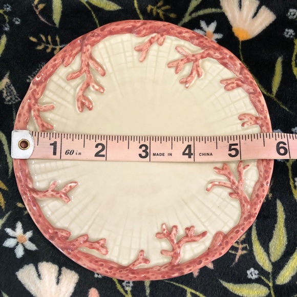 Fitz and Floyd "2 Oceana porcelain saucers for mugs/cups" - Picture 2 of 6